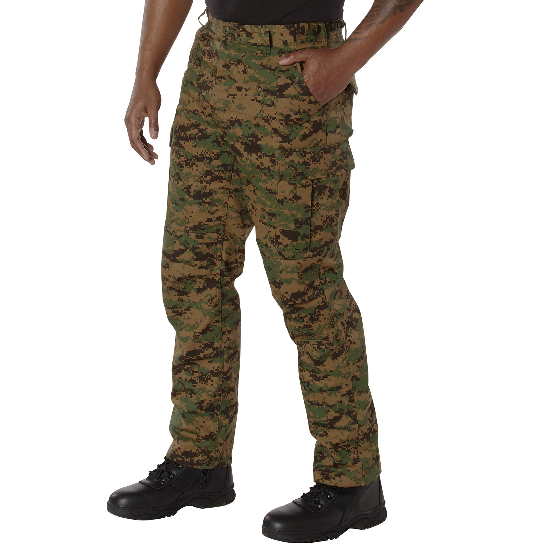 Tactical BDU Camo Pants – Digital Woodland Camo