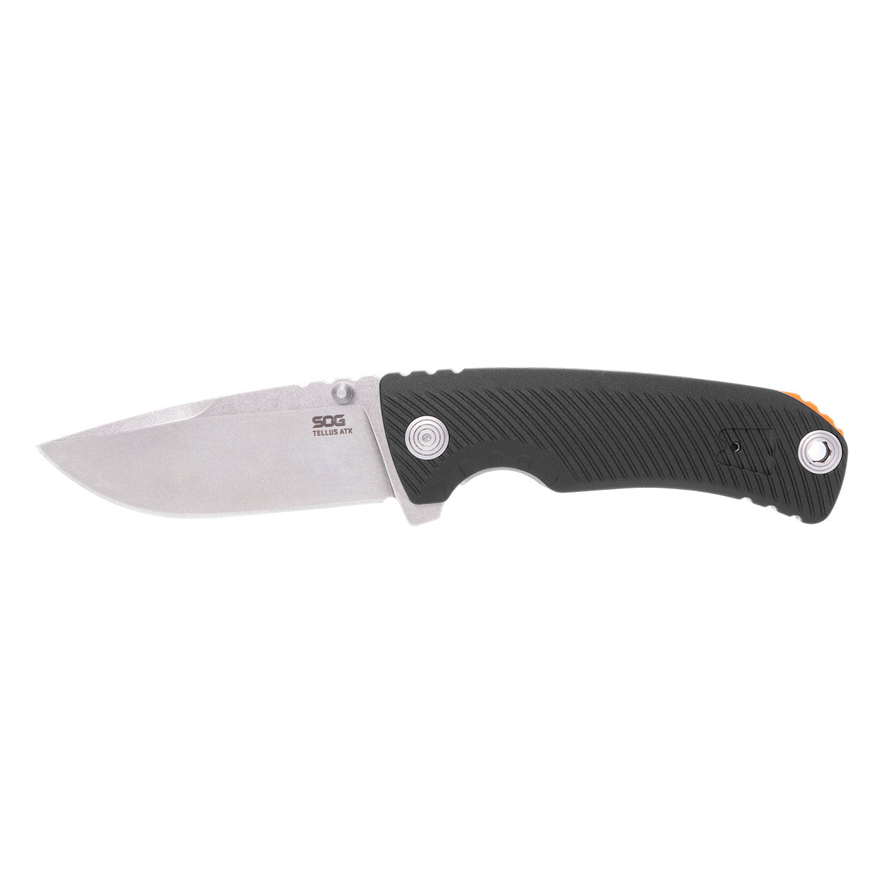 SOG Tellus ATK Flipper Folding Knife – Black