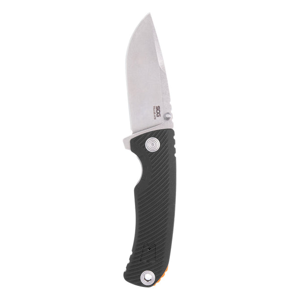 SOG Tellus ATK Flipper Folding Knife – Black