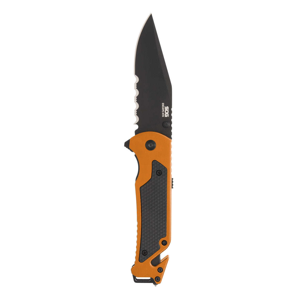 SOG Escape ATK 2.0 Assisted Rescue Folding Knife – Hi-Vz Orange