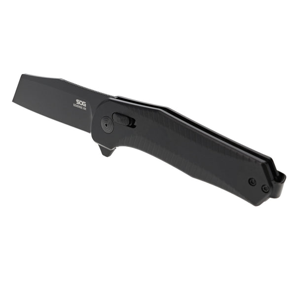SOG Diverge XR Folding Knife w/ Black 6061 Aluminum Handle – D2 Steel