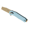 SOG Diverge XR Folding Knife w/ Light Blue 6061 Aluminum Handle – Gold D2 Steel Blade