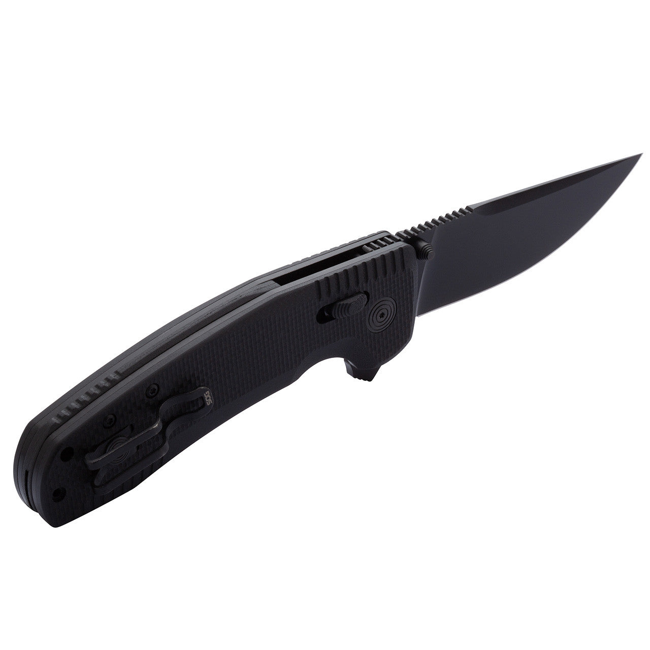 SOG Tac XR Folding Knife w/ Black Handle – D2 Steel