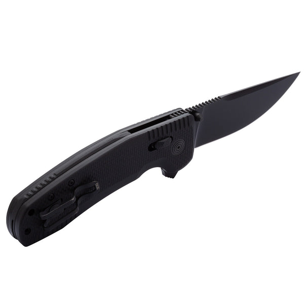 SOG Tac XR Folding Knife w/ Black Handle – D2 Steel