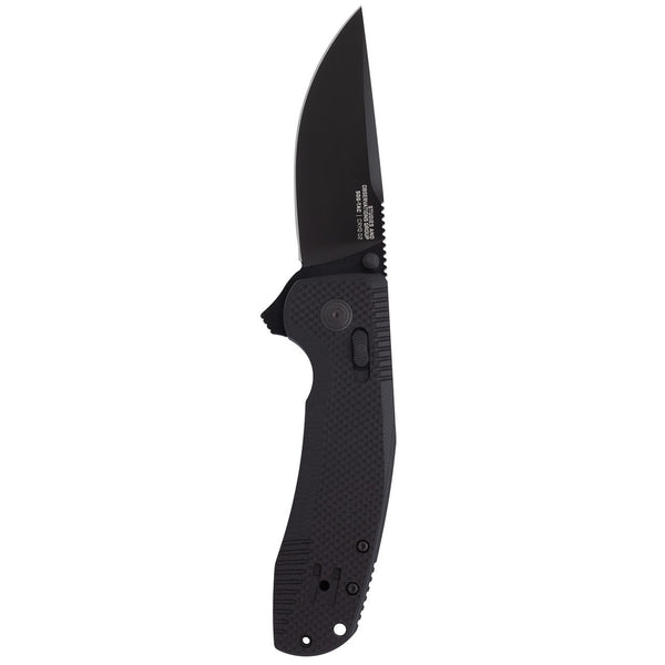 SOG Tac XR Folding Knife w/ Black Handle – D2 Steel