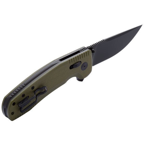 SOG Tac XR Folding Knife w/ OD Green Handle – D2 Steel