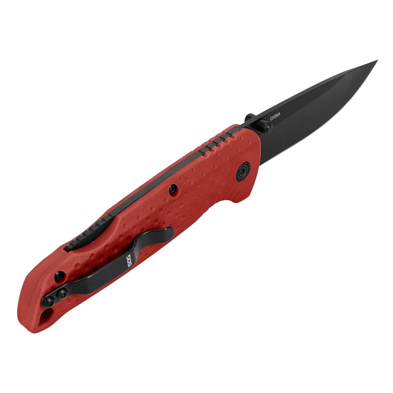 SOG Adventurer LB Folding Knife – Red Handle