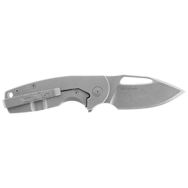 SOG Stout FLK Folding Knife w/ Olive Drab G10 Handle – D2 Steel