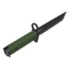 SOG Tanto Bayonet Fixed Blade Knife w/ Sheath- OD Green Handle