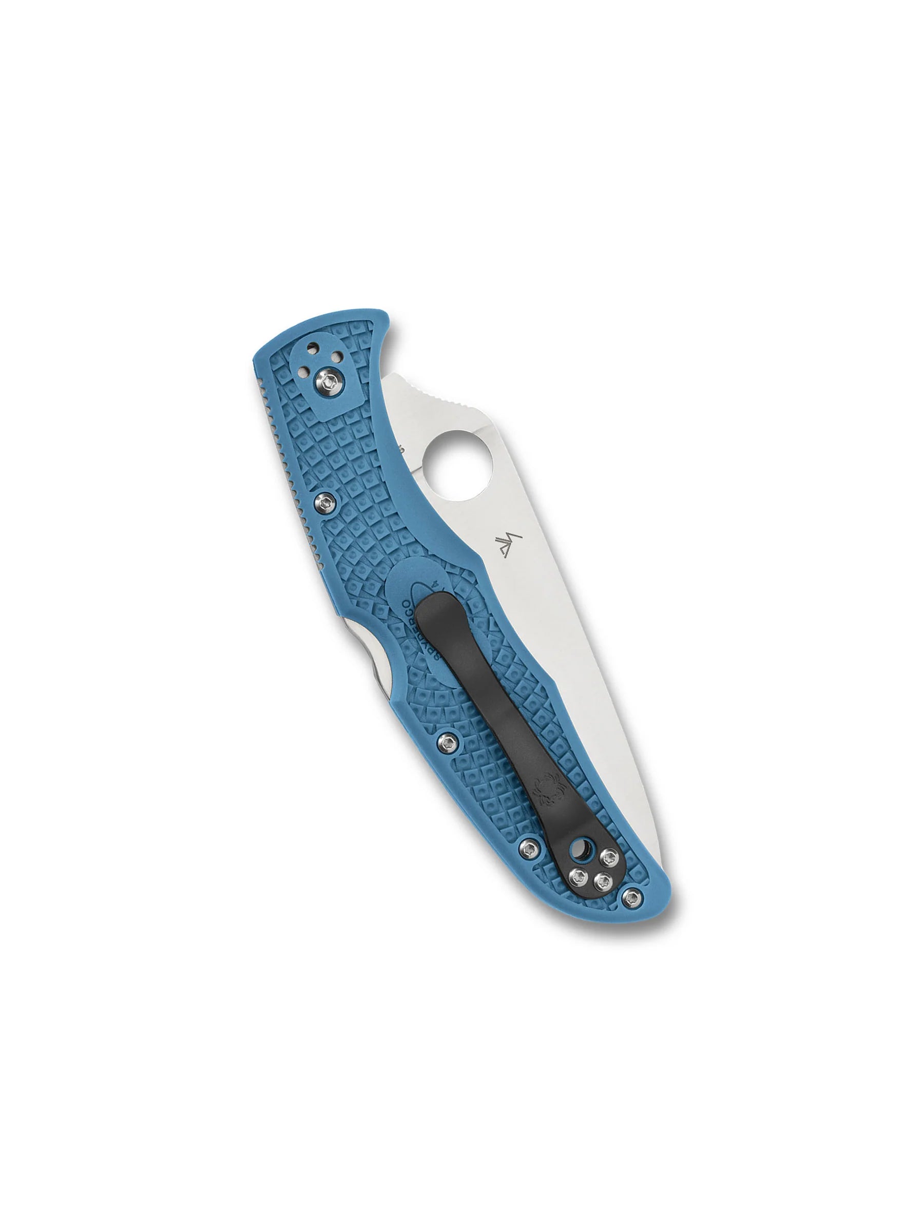 Spyderco Endura 4 Flat Ground Folding Knife – VG10, Blue Handle C10FPBL