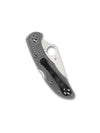 Spyderco Delica 4 Flat Ground Folding Knife – VG10, Grey Handle C11FPGY
