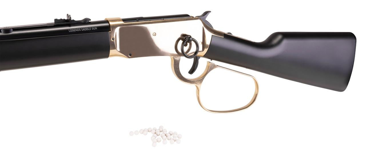 Umarex Elite Force Legends Saddle Gun Airsoft Lever Action Rifle – Black & Gold Limited Edition