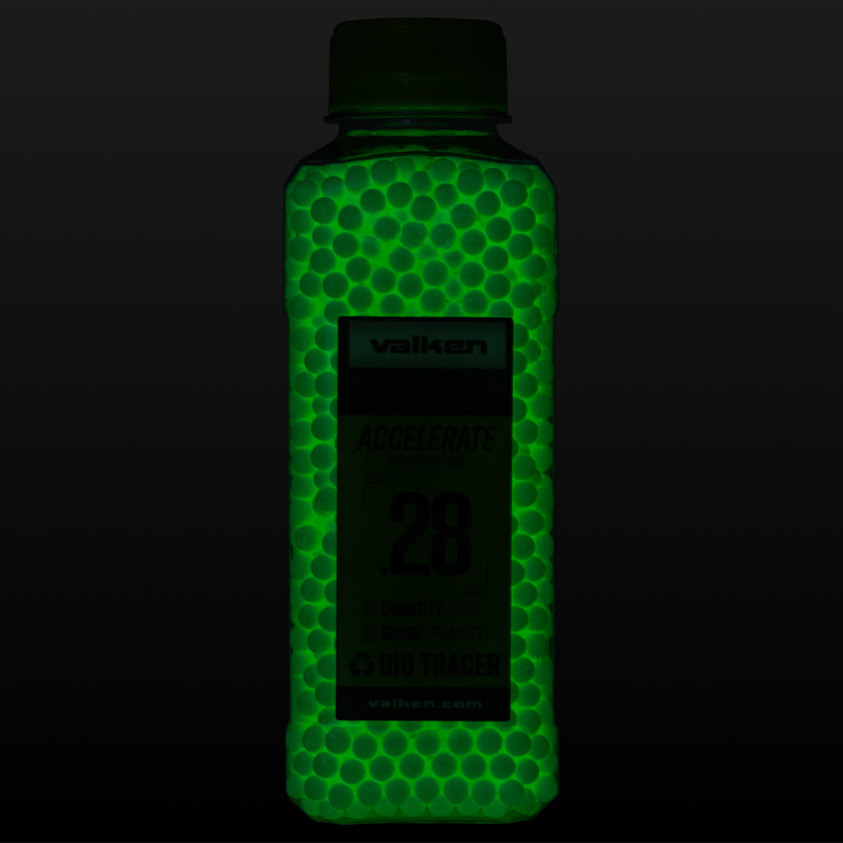 Valken Accelerate Biodegradable 0.28g Tracer Airsoft BBs – 2500ct | Valken