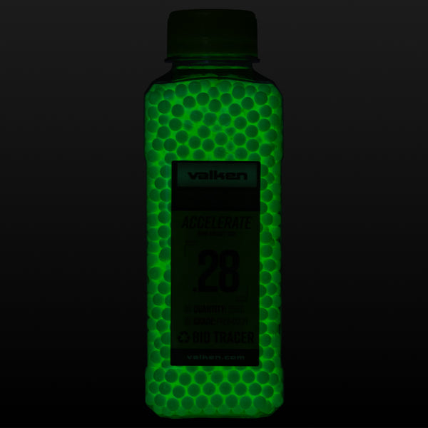 Valken Accelerate Biodegradable 0.28g Tracer Airsoft BBs – 2500ct | Valken