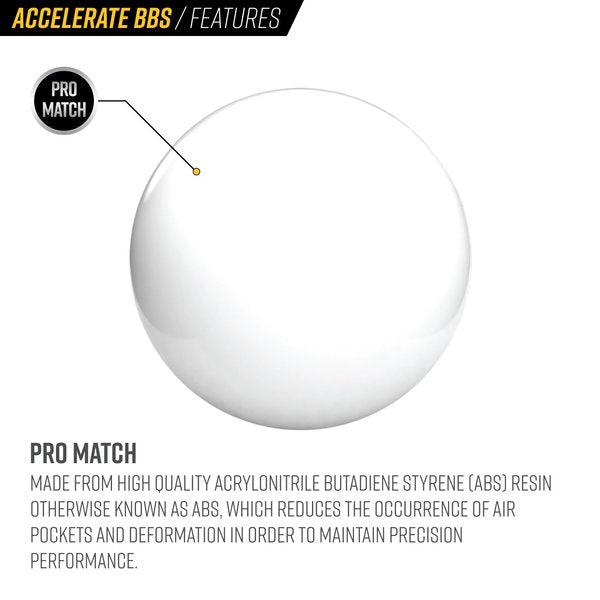 Valken Accelerate ProMatch 0.32g Airsoft 6mm BBs – 2500 ct | Valken