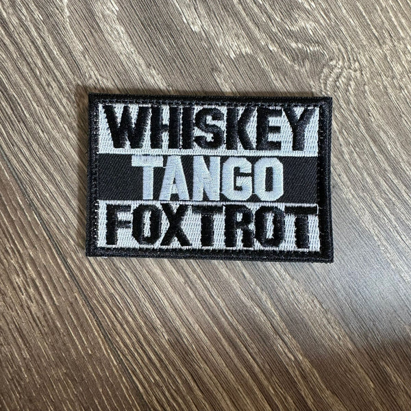 Whiskey Tango Foxtrot Velcro Patch | Velcro Patches