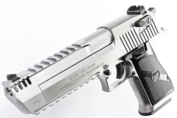 Cybergun/WE-Tech Magnum Research Desert Eagle L6 .50AE Gas Blowback Airsoft Pistol – Silver