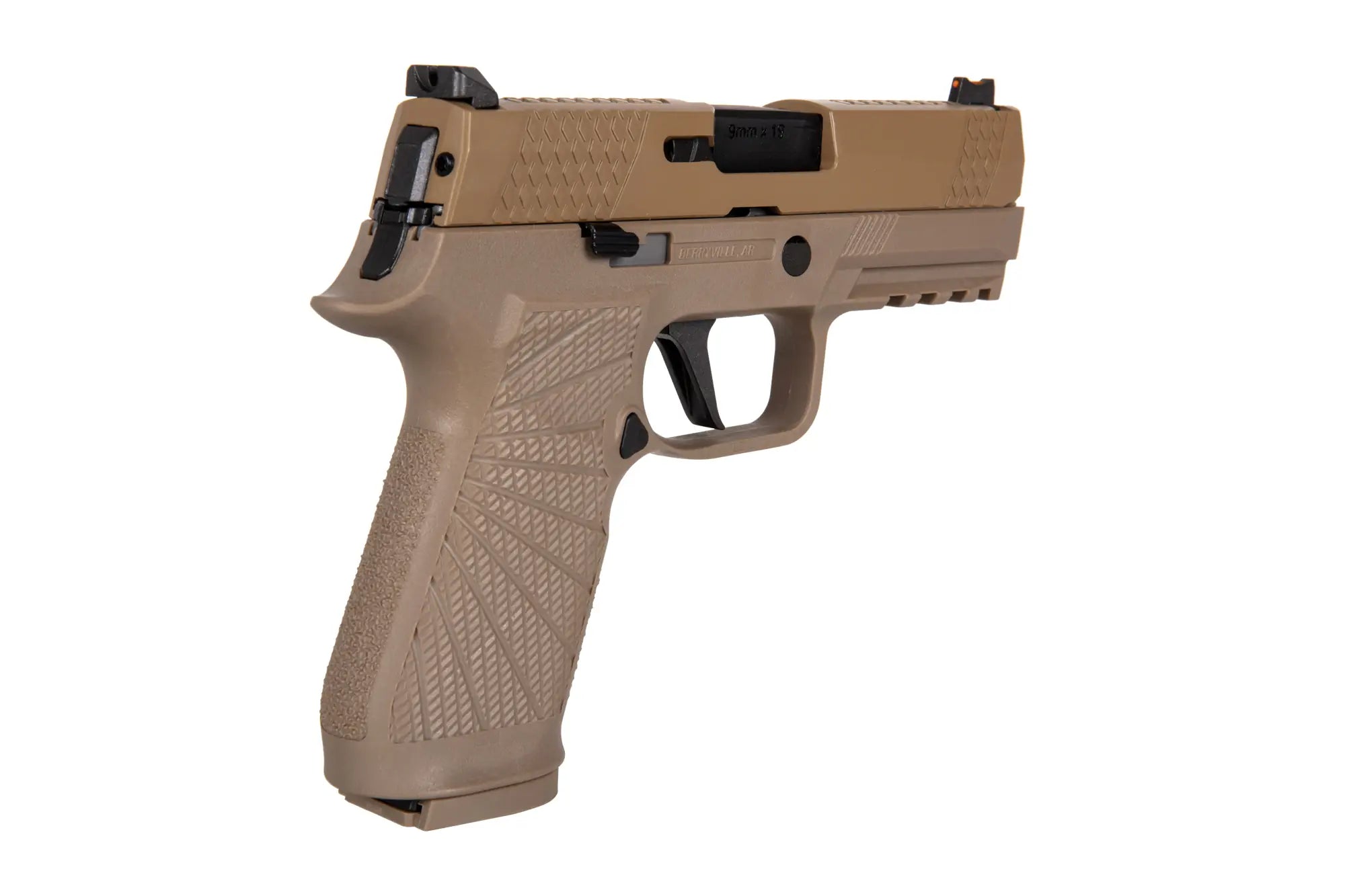WE Tech F18 V2 Gas Blowback Airsoft Pistol – Tan | WE Tech