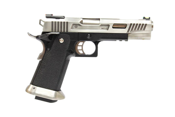 WE Hi-Capa 5.1 T-Rex Competition Gas Blowback Airsoft Pistol – Silver | WE Tech