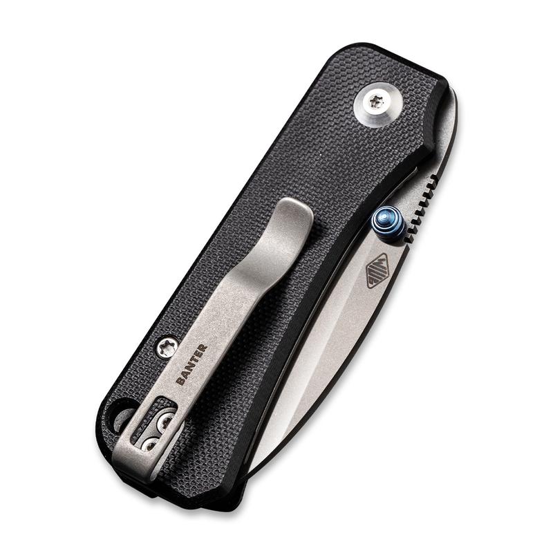 Civivi Baby Banter Folding Knife – Stonewashed Blade w/ Black G10 Handle | Civivi Knives
