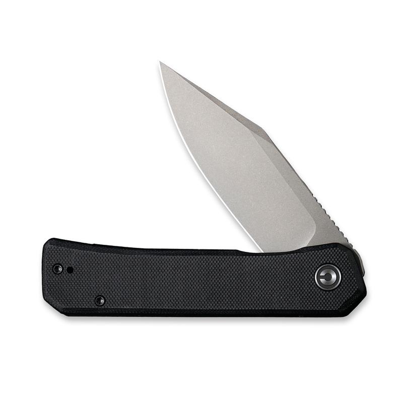 Civivi Relic Folding Knife – Stonewashed Clip-point Blade w/ Black G10 Handle | Civivi Knives
