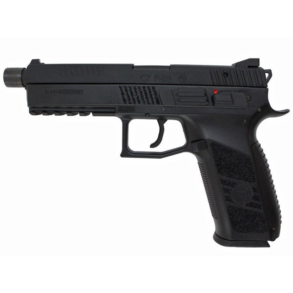 ASG CZ Licensed P-09 CO2 Blowback Airsoft Pistol – Black w/ Outer Barrel thread | Action Sport Games