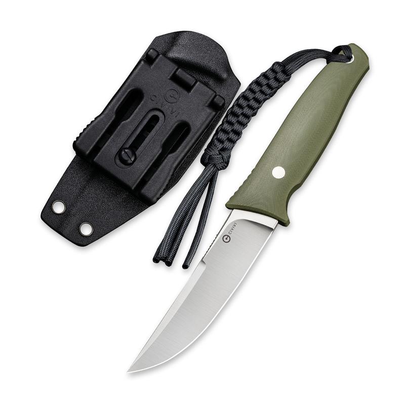 Civivi Tamashii Fixed Blade Knife – D2 Steel w/ Olive G10 Handle & Black Sheath | Civivi Knives