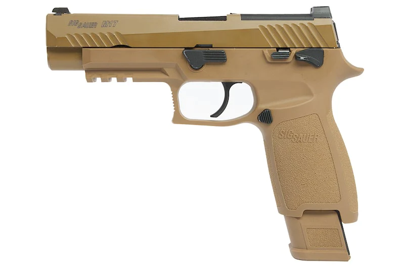Sig Sauer Licensed M17 (P320) Green Gas GBB Airsoft Pistol by VFC – Tan | VFC