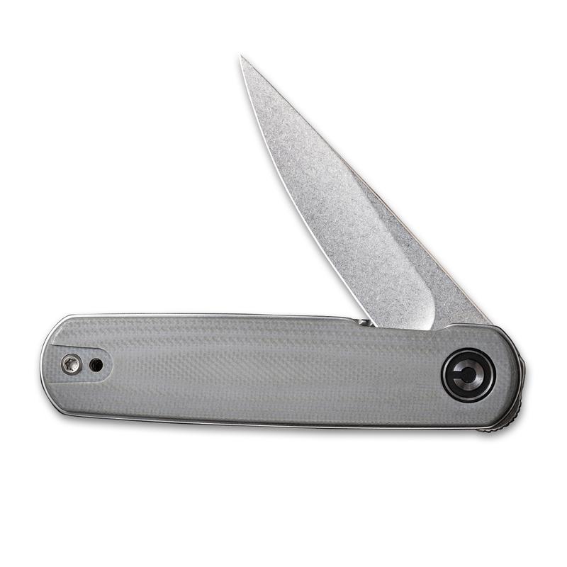 Civivi Lumi Front Flipper Folding Knife – Stonewashed Blade w/ Gray G10 Handle | Civivi Knives