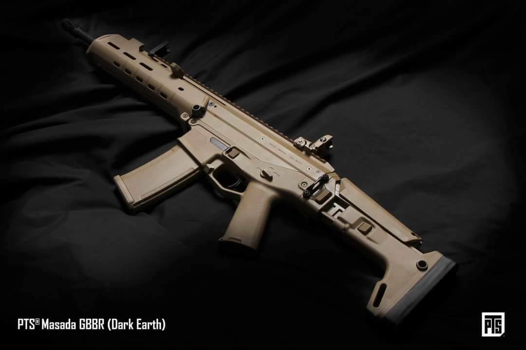 PTS Masada Gas Blowback Airsoft Rifle – Dark Earth | PTS Syndicate