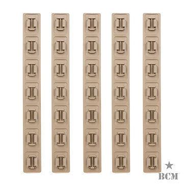 BCM MCMR Gunfighter M-Lok Rail Panel Kit – Flat Dark Earth 5 Pack | PTS Syndicate
