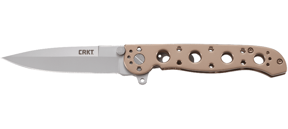 CRKT M16 Spear Point Folding Knife – Bead Blasted Finish w/ Bronze Handle | CRKT