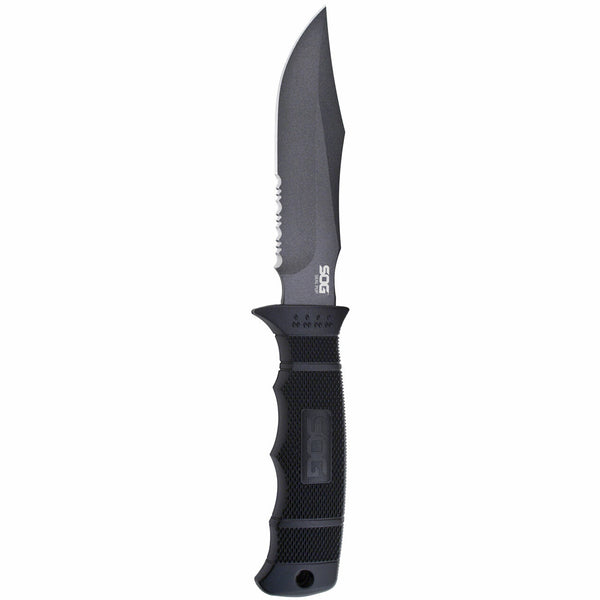 SOG Seal Pup Fixed Blade Knife – Serrated w/ Ballistic Nylon Sheath | SOG Knives