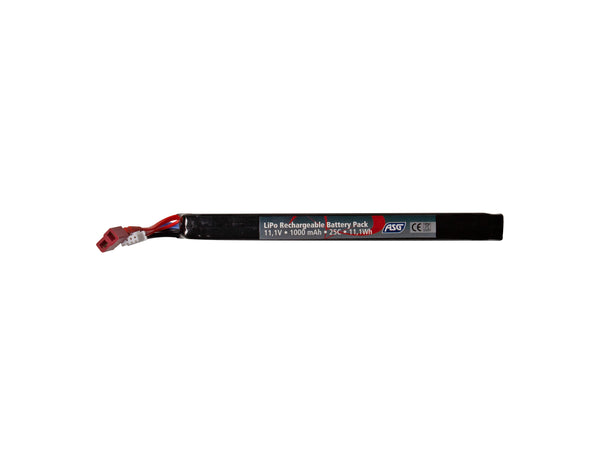 ASG 11.1V 1000mAh Lipo Battery – Slim Stick – Dean Connector | Action Sport Games