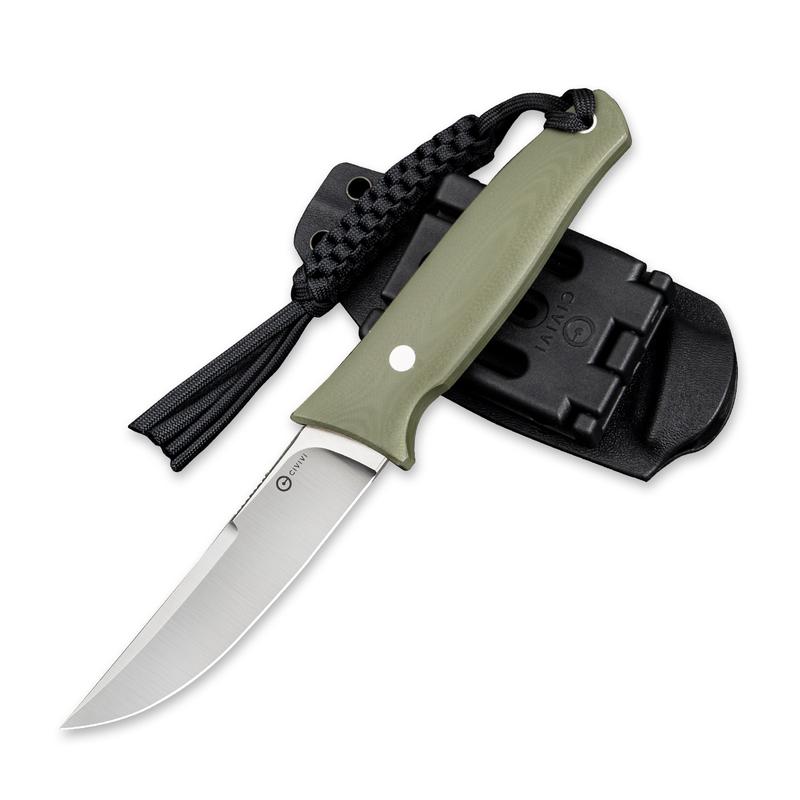 Civivi Tamashii Fixed Blade Knife – D2 Steel w/ Olive G10 Handle & Black Sheath | Civivi Knives