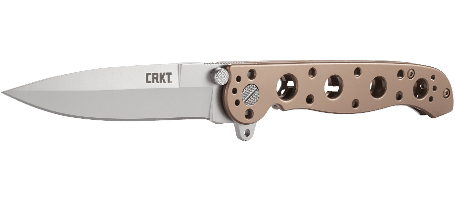 CRKT M16 Spear Point Folding Knife – Bead Blasted Finish w/ Bronze Handle | CRKT