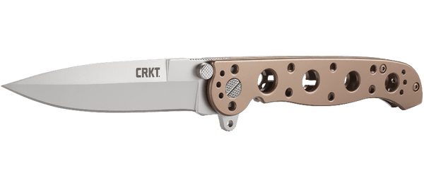 CRKT M16 Spear Point Folding Knife – Bead Blasted Finish w/ Bronze Handle | CRKT