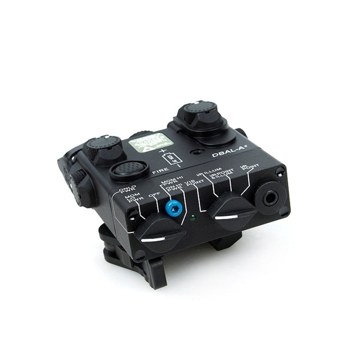 DBAL-A2 Metal Laser Aiming Device w/ Flashlight – (Red/IR Laser) Black | Sotac