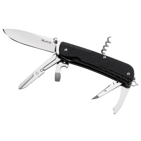 Ruike LD31 Trekker Multifunction Knife – Black | Ruike