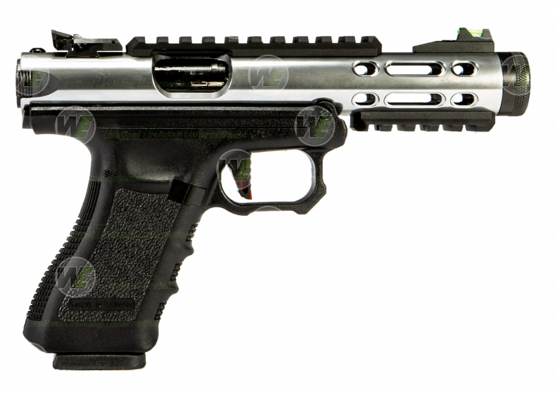 WE Galaxy Gas Blowback Select Fire Airsoft Pistol – G-Series Frame Silver | WE Tech