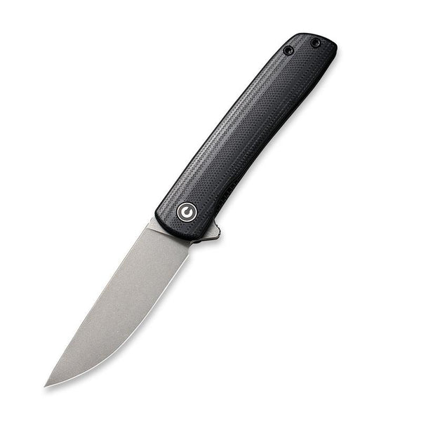 Civivi Bo Folding Knife – Grey Stonewashed Blade w/ Black Micarta Handle | Civivi Knives