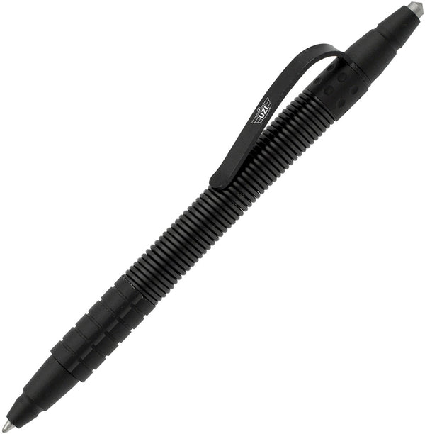 Uzi TP14 Tactical Defender Pen w/ Spring Loaded Carbide Tip – Black | Uzi