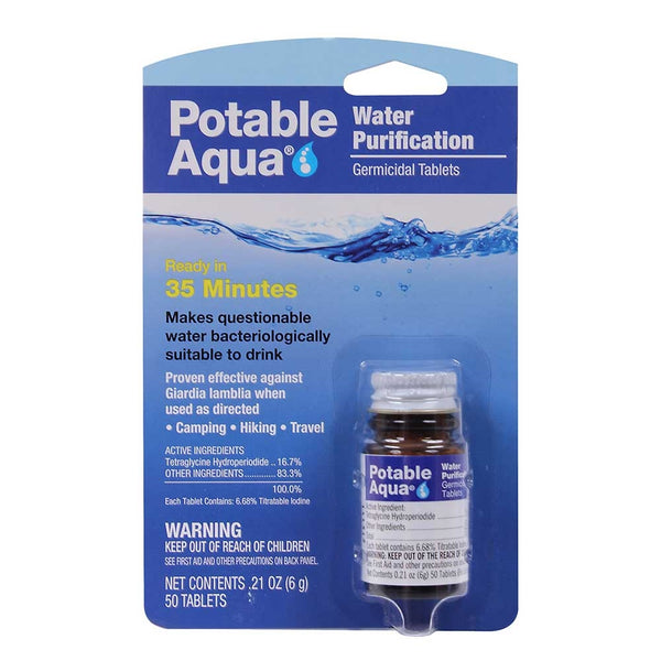 Potable Aqua Water Purification Tablet – 50 Tablets | Rothco