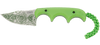 CRKT Minimalist “Bowie” Fixed Blade Knife – Green w/ Gear Pattern | CRKT