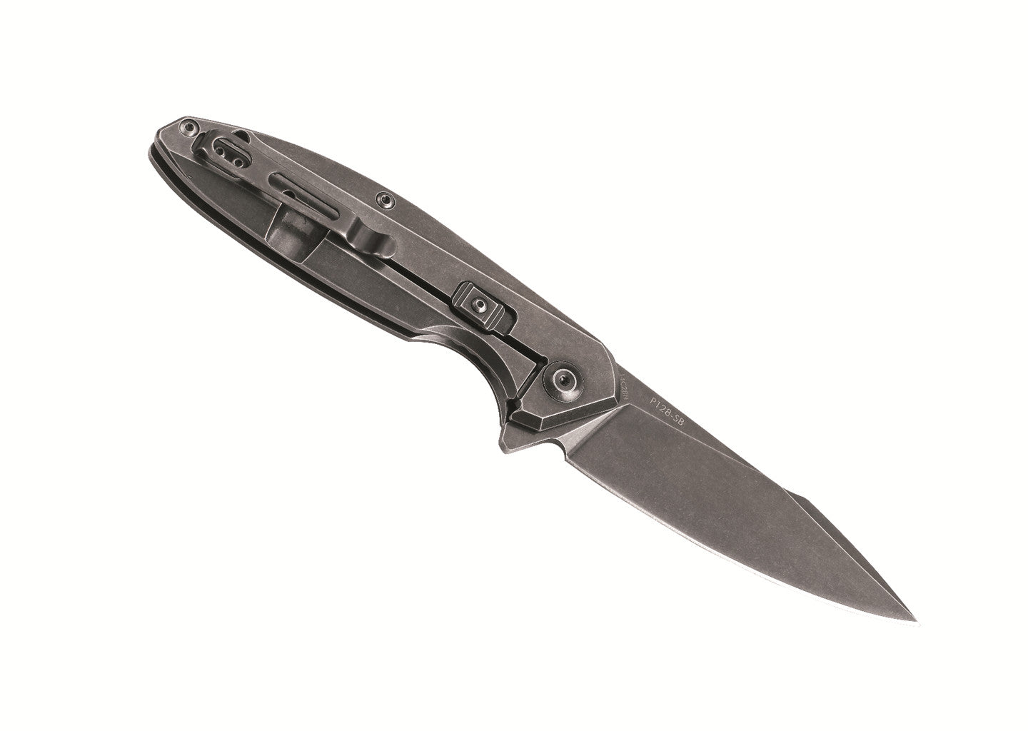 Ruike P128-SB Folding Knife – Black Stonewashed | Ruike