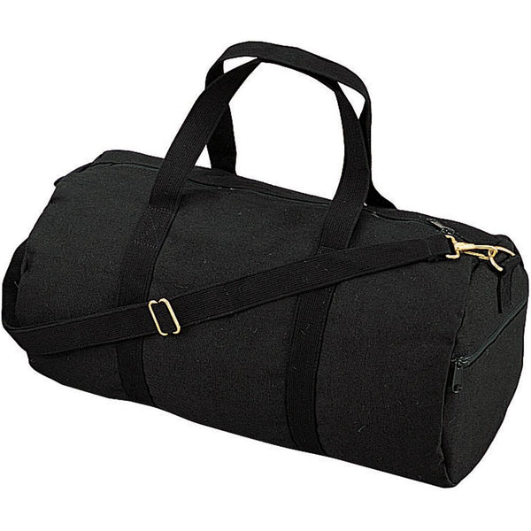19” Canvas Shoulder Duffle Bag – Black | Rothco