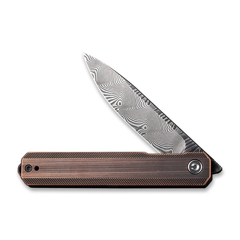 Civivi Exarch Folding Knife – Damascus Steel w/ Copper Handle | Civivi Knives
