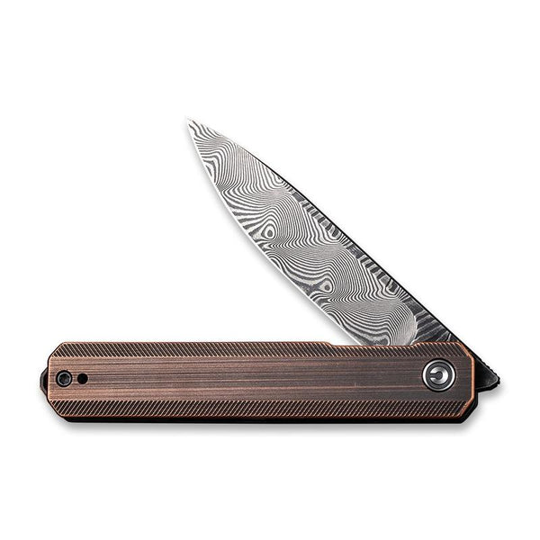 Civivi Exarch Folding Knife – Damascus Steel w/ Copper Handle | Civivi Knives