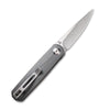 Civivi Lumi Front Flipper Folding Knife – Stonewashed Blade w/ Gray G10 Handle | Civivi Knives