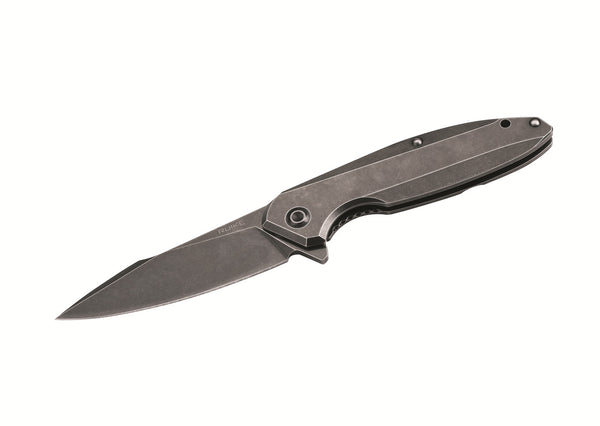Ruike P128-SB Folding Knife – Black Stonewashed | Ruike